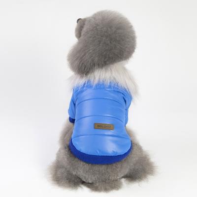 China Factory stocked wholesale warm pet clothing autumn and winter pet clothing down jacket for sale