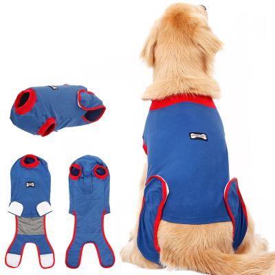 China Pet Apparel Puppy Medical Surgical Clothing Protector Suit Dog Recovery Abdominal Stocked Wrapped Suit for sale