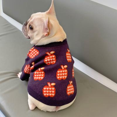 China Fashion Autumn/Winter Interesting Dog Sweater Small Teddy Corgi Cat Pet Clothes Stocked Dog Clothes for sale