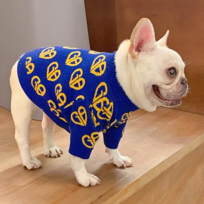 China Autumn Winter Sweet Pet Dog Sweater Cats Sweater Wool Stocked Warm Pet Clothes for sale