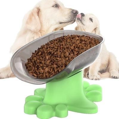 China Non-automatic High Non-automatic Non-automatic High Non-slip Dog Bowl Foot Large Capacity Foot Pet Feeder Healthy Food Container for sale