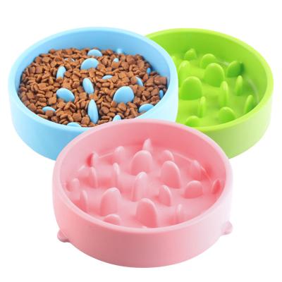 China New Design PP Pet Feeder Eco-friendly Non-automatic Healthy Dog Bowl Slow Feeder for sale