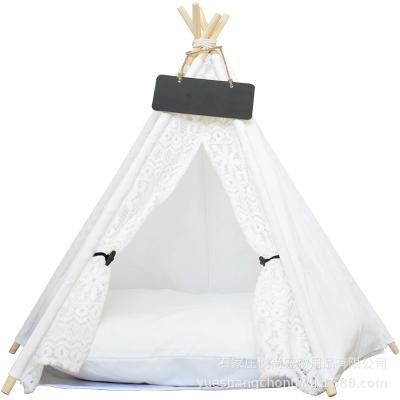 China Wholesale Factory Price Five Breathable Sticks Websites China Pet Bed Teepee Tent House Dog Tent for sale