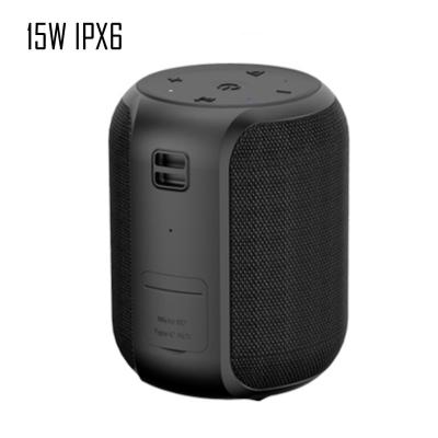 China None 360 ​​Degree T6 Mini 15w Surround Deep Bass IPX6 Waterproof Hands Free Tws Bluetooth Professional Wireless Audio Speaker for sale