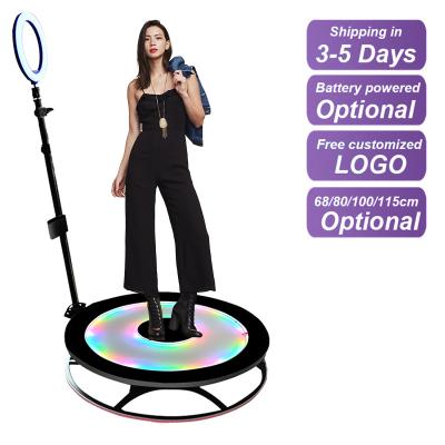 China 360 Degree 360 ​​Degree Photo Booth Wedding Slow Motion 360 Rotary Photo Booth Machine Automatic 360 Photo Booth 68cm/80cm/100cm/115cm for sale