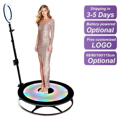 China 360 Degree 360 ​​Degree Photo Booth Wedding Slow Motion 360 Rotary Photo Booth Machine Automatic 360 Photo Booth 68cm/80cm/100cm/115cm for sale