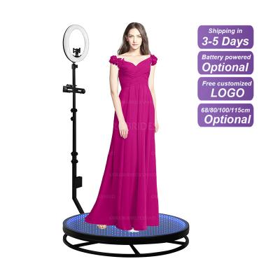 China new arrival 360 cm / 80 photo booth auto photo booth 360 photobooth 68 cm / 100 cm / 115 cm portable for sale