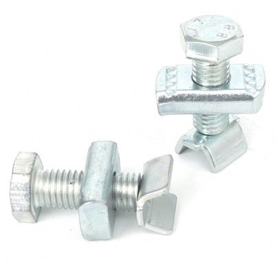 China High Strength Trolley Channel Wheel Hinge Fit Seismic Support Connector for sale