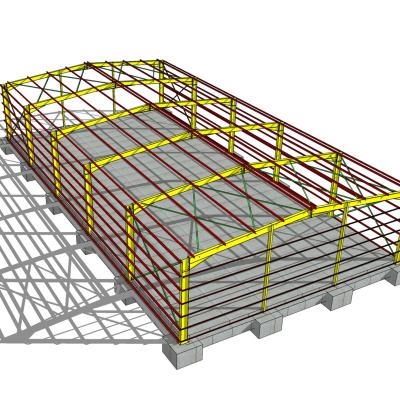 China Easy Assemble China Factory Sale Prefabricated Building Light Weight Metal Steel Structure Workshop for sale