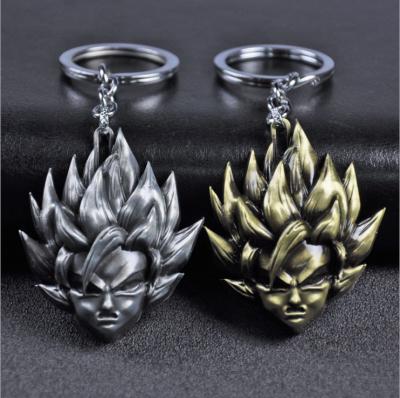 China Super Adult Dragon Ball Goku Keyring Alloy DBZ Saiyan Key Chain Metal Quality UFOGIFT Good for sale