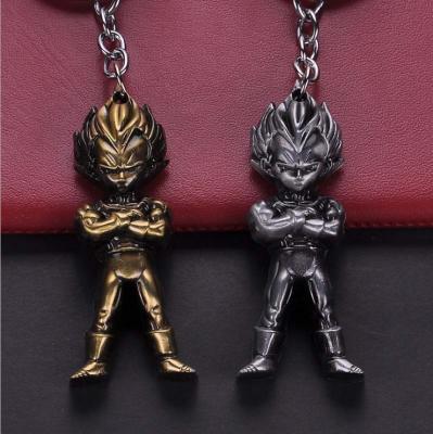 China Super Adult Dragon Ball Vegeta Keyring Alloy DBZ Saiyan Vegeta Key Chain Metal Quality UFOGIFT Good for sale