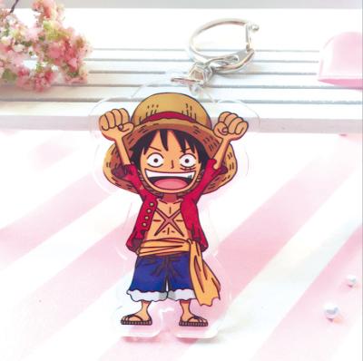 China UFOGIFT Acrylic Key Chain One Piece Double Sided Anime Accessories Acrylic Pendant Key Chain Key Chain for sale