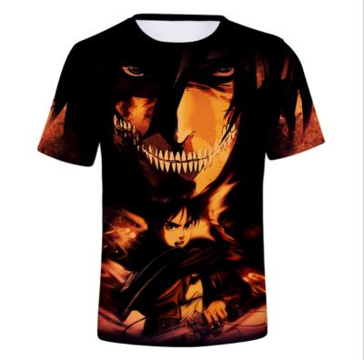 China Plus Size UFOGIFT Attack On Titan Scout Adult T-shirt Men Anime Cartoon T-shirt Custom Printing for sale