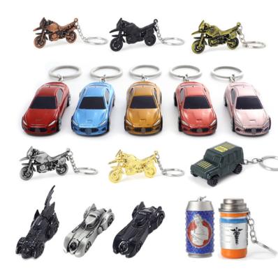 China UFOGIFT Alloy Game Vehicle Car Key Chain Key Ring Car Keychain Pendant Motorcycle Model Key Chain Ring Holder Game for sale