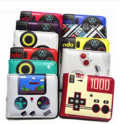 China UFOGIFT Cartoon Wallet PU Game PlayStation Coin Pocket Credit Card Photo Boy And Girl Shorts Waterproof PlayStation Wallets for sale