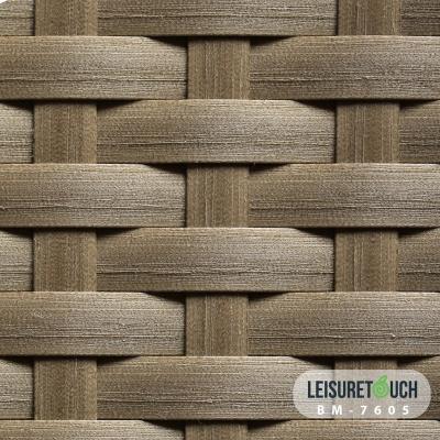 China Modern Mix Color Stripe UV-Resistant PE Synthetic Rattan Wicker Material For Outdoor Furniture for sale