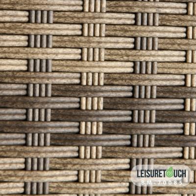 China Modern Customized Natural Color PE Rattan Synthetic Furniture Material Outdoor Weaving Wicker for sale