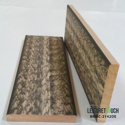 China Customized Modern Texture Plastic Surface Decoration Slats Wood For Furniture for sale