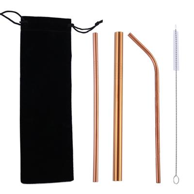 China Sustainable Made Of 18/8 Food Grade Stainless Steel 304 Approved Stainless Steel Metal Straw for sale