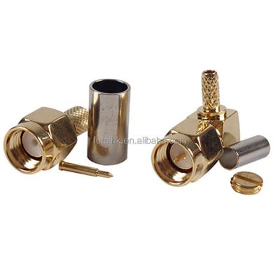 China RF SMA Male Connector For RG174 Cable for sale