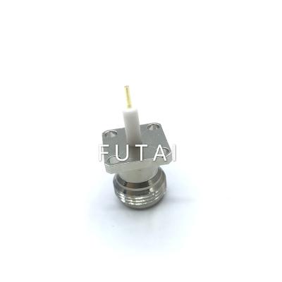 China RF N Female With Flange Mount Nickel Plating Connector for sale