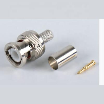 China RF BNC male connector for RG58 cable for sale