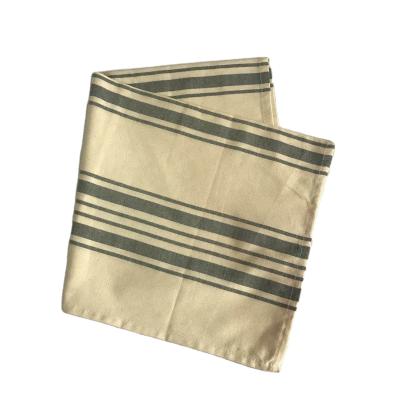 China Easy To Wash And Good Quality Color Fastness Custom 100% Cotton Yarn-Dyed Striped Dinner Towel for sale