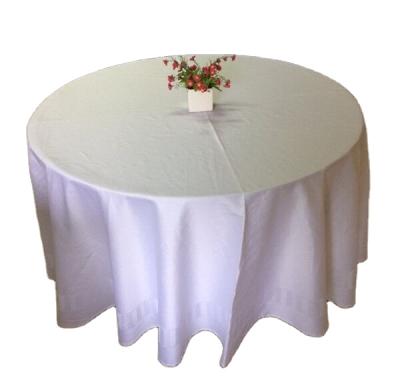 China Good Color Fastness 100% Cotton Round Tablecloth 120