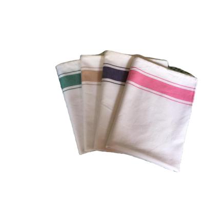 China Easy to wash and good quality color fastness glass fabric high quality cotton made 50x70cm with beautiful colorful stripe for sale