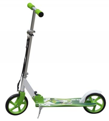 China QUZOOR Wholesale Two Wheel Fast Kick Scooter 200mm Folding Big Wheel Adult Kick Scooter Adult Foot for sale