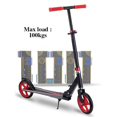 China Quzoor Best Quick Folding 2 Wheel Kick Scooters For Kids And Adults Adjustable Foot Scooters for sale