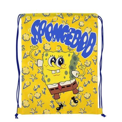 China Travel Bag Customized 210D Polyester Full Color Promotional Drawstring Bag for sale