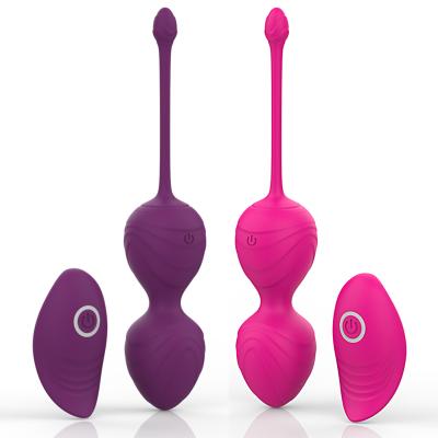 China Skin Friendly Amazon Ben Wa Balls Weighted Vibrating Kegel Exercise Hot Balls Set To Tighten Vaginal Remote Control Kegel Balls For Women for sale