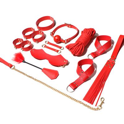 China Adult SM Products 11 Pcs Set Sex Slave Costume Japanese Bondage Bdsm Restraint Bondage Bdsm BDSM Games Adult Sex Toy For Couples Erotic Games for sale