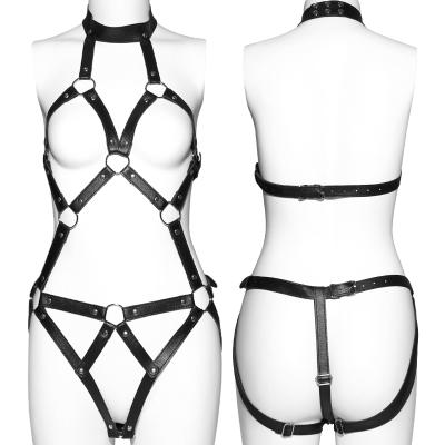 China Adult BDSM Games Bondage Suit Set Gag Open Harness Ball Medical Grade Silicone Mouth Sex Toy SM Erotic Restraint Kit for sale