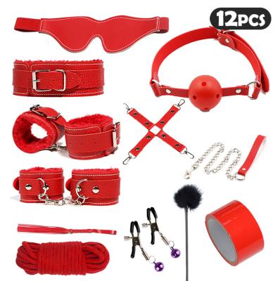 China Adult BDSM Games 12 Pcs in 1 Set bdsm Japanese Bondage Suit Adult SM Products Sex Toy for Couples Erotic Japanese Adult Games Game for sale