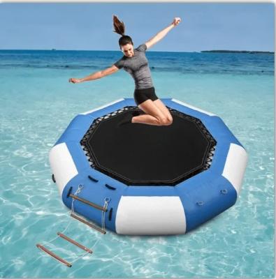 China Inflatable PVC Trampoline Bounce Swim Platform For Sports for sale