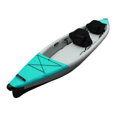 China PVC Outdoor Point + Drop Point Kayak Kayaks For Sale With Paddle And Pump 1-2 Person Fishing Kayak for sale