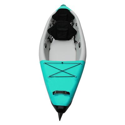 China Wholesale New Design PVC Kayak 2 Point + Person With Adjustable Seats Inflatable Kayak For Fishing Kayak for sale