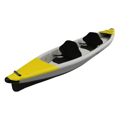 China Fishing Kayak Traveling Drop Inflatable Kayak 2022 New Design Boat Rowing Boat Fishing Boat Canoe Kayak Drop Stitch Inflatable Kayak For 2 Person for sale