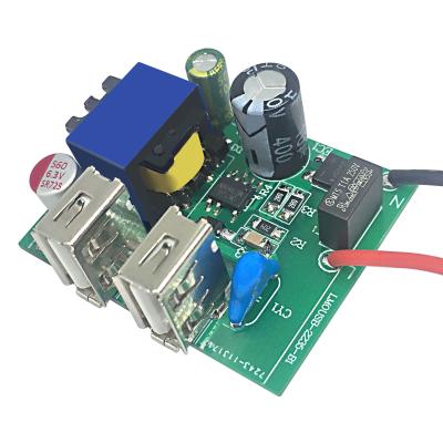 China FR-4 Custom Wall Charger USB 5V 1A 2A 3A Mobile Charger PCBA Circuit PCB Board for sale