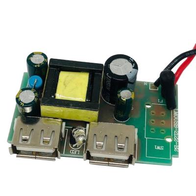 China FR-4 Phone WAL Charger Pcb Board 5V 2.1A Phone Charger Usb Charger Pcba for sale