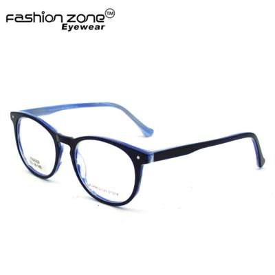 China 2021 Custom Stylish Round Eyeglasses Frames Acetate Women Men Designer Designer Eyeglasses OEM for sale