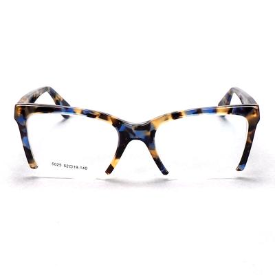 China NEW High Quality Trendy Men Women Fashion OEM Glasses Frame Half Frame Acetate Glass Running Frames for sale