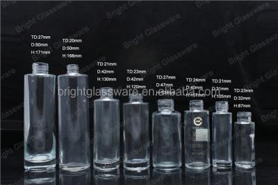 China Personal care brand luxury custom design glass perfume bottle, cosmetic glass bottle with cheap price for sale