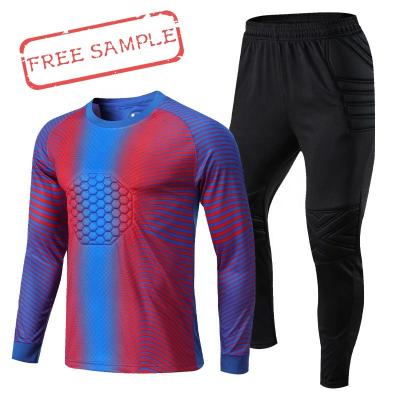 China Shirts & Tops customized soccer goalie suits are available in multiple colors and styles uniform suit for sale