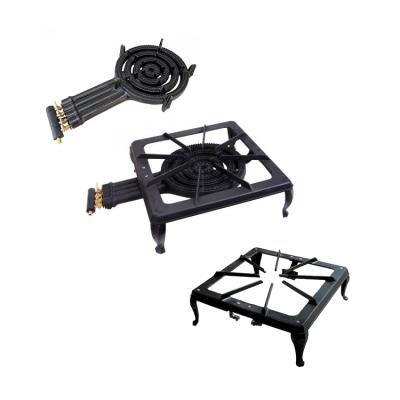 China Hotel Large Power Cast Iron Camping Gas Cooker For Commercial Stove for sale