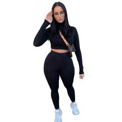 China Breathable custom made elastic high waist women sports girdles long streetwear yoga sets ladies sportswear for sale