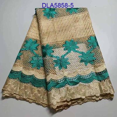 China Good Quality Breathable Guipure Lace Embroidery Guipure Lace Soft African Rope Lace Mix Colors 5 yards for sale