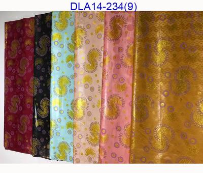 China Sustainable high quality african bazin riche fabric shiny bazin soft gold plating brocade for dress for sale